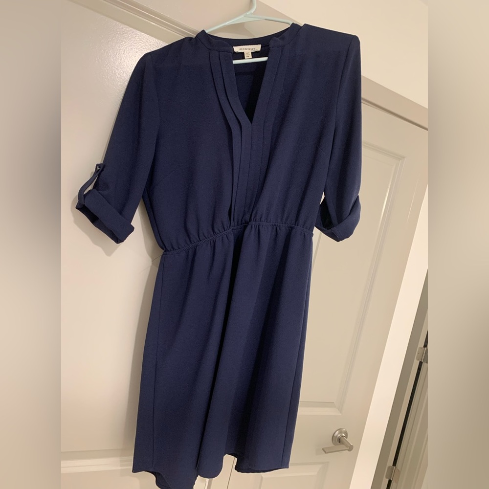 Women’s blue business casual dress